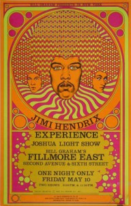 Famous Concert Posters - Jimi Hendrix